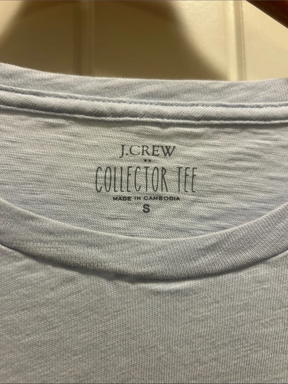 J. Crew Pale Blue safari yoga positions Collector Tee